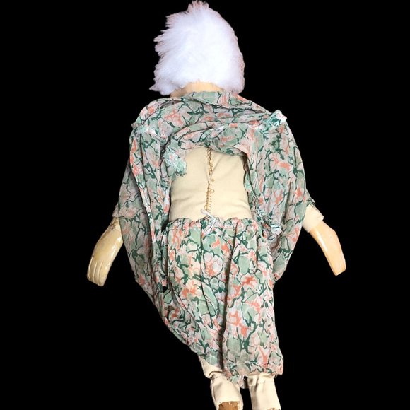 Vintage Artisan Doll Handcarved Wooden Grandma Old Lady Handmade Soft Body Rare - Picture 14 of 16